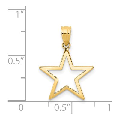 14K Yellow Gold Star Charm – view 5