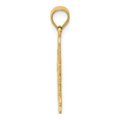 14K Yellow Gold Filigree Sun Pendant – view 3
