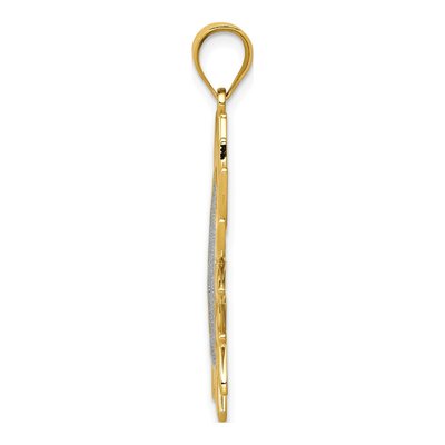 14K Yellow Gold Filigree Sun Pendant – view 3