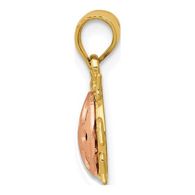 14K Two-Tone Gold Ladybug Pendant – view 3