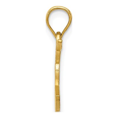 14K Yellow Gold Hummingbird Pendant – view 3