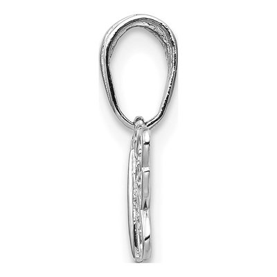 14K White Gold Filigree Butterfly Pendant – view 3