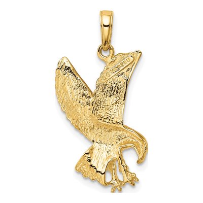 14K Yellow Gold Eagle Pendant – view 4