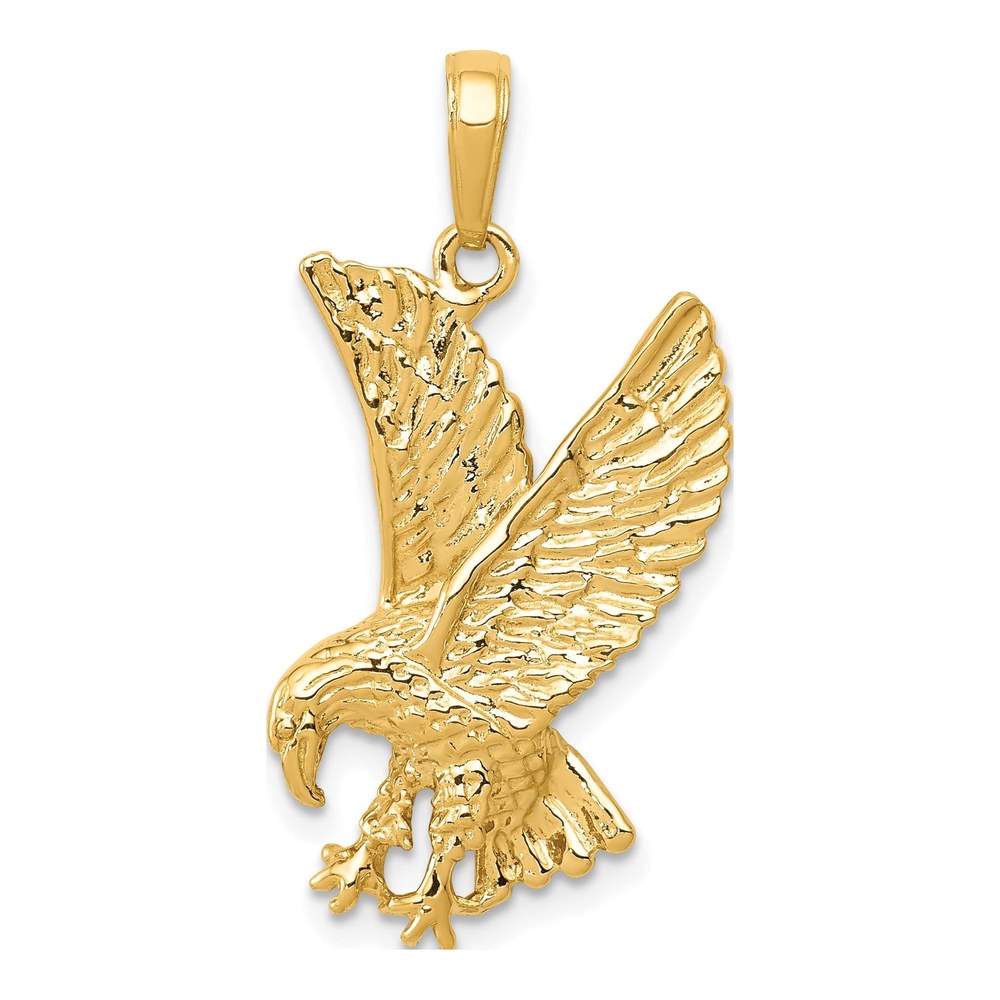 14K Yellow Gold Eagle Pendant