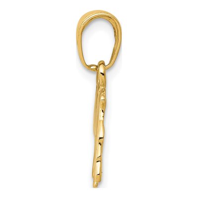 14K Yellow Gold Bulldog Pendant – view 3