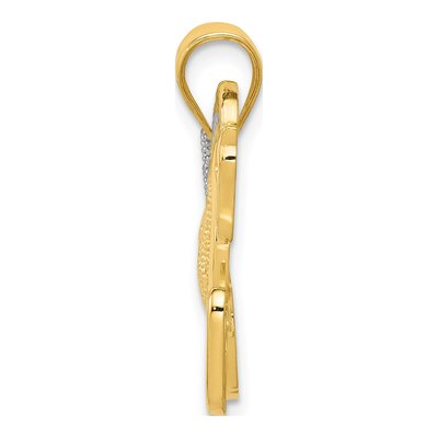 14K Yellow Gold Filigree Horse Pendant – view 3