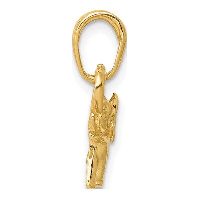 14K Yellow Gold Elephant Pendant – view 3