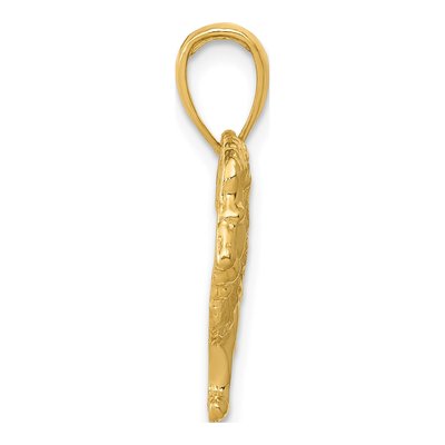 14K Yellow Gold Lion Pendant – view 3