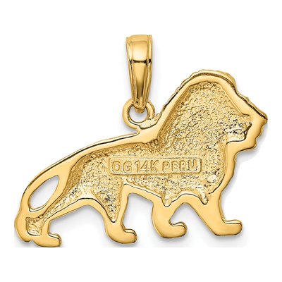 14K Yellow Gold Lion Pendant – view 4