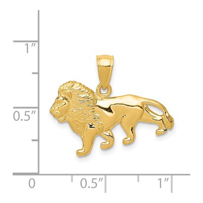 14K Yellow Gold Lion Pendant – view 5