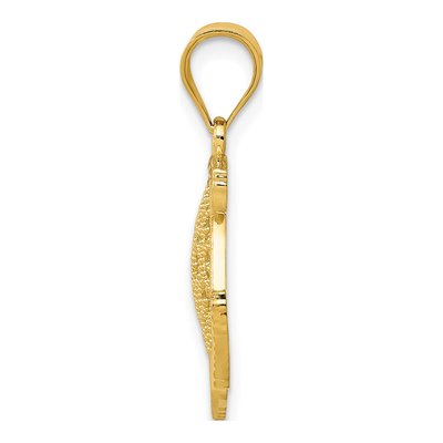 14K Yellow Gold Filigree Fish Pendant – view 3