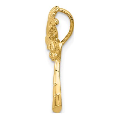 14K Yellow Gold Palm Tree Slide Pendant – view 3