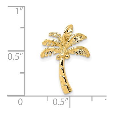 14K Yellow Gold Palm Tree Slide Pendant – view 5