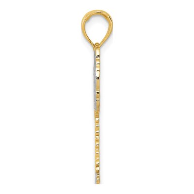 14K Yellow Gold Palm Tree Pendant – view 3