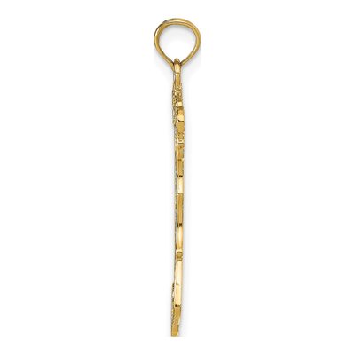 14K Yellow Gold Map Pendant – view 3