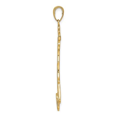 14K Yellow Gold Map Pendant – view 3