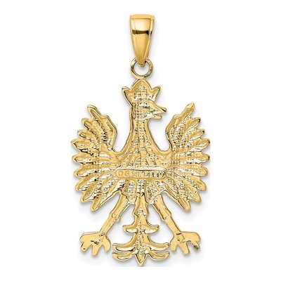 14K Yellow Gold Phoenix Bird Pendant – view 4