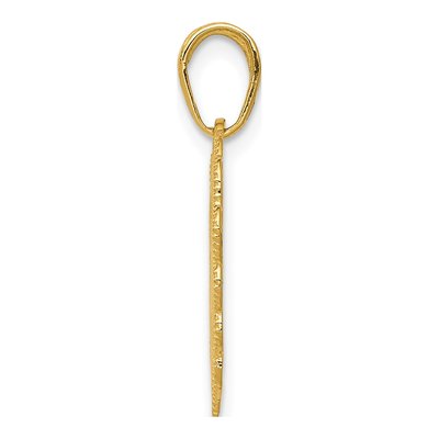 14K Yellow Gold Registered Nurse Heart Pendant – view 3