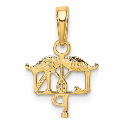 14K Yellow Gold LPN Symbol Pendant – view 4
