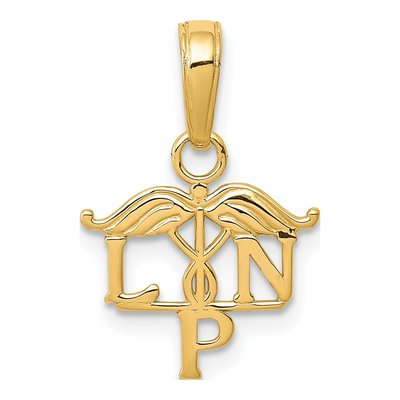 14K Yellow Gold LPN Symbol Pendant