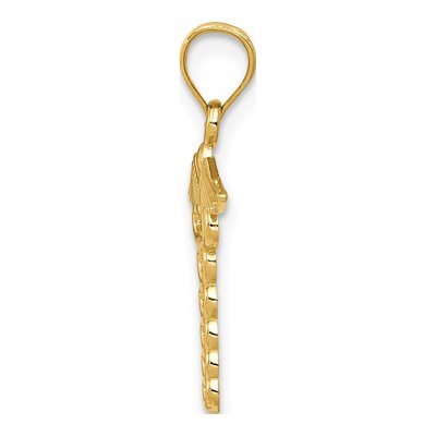 14K Yellow Gold Caduceus Medical Pendant – view 3
