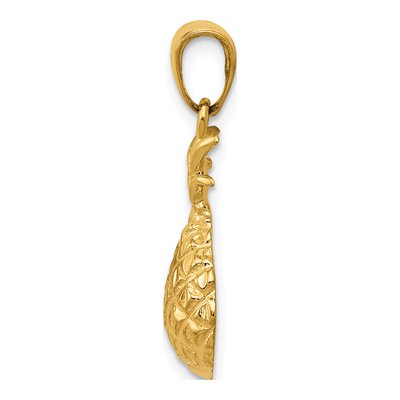 14K Yellow Gold Pineapple Pendant – view 3