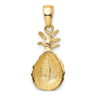 14K Yellow Gold Pineapple Pendant – view 4