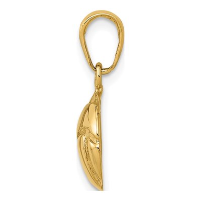 14K Yellow Gold Volleyball Pendant – view 3