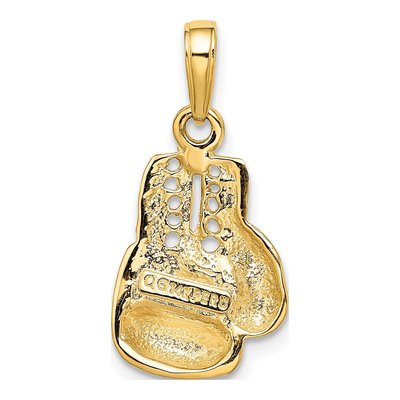 14K Yellow Gold Boxing Glove Pendant – view 4
