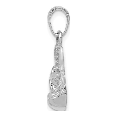 14K White Gold Boxing Glove Pendant – view 3