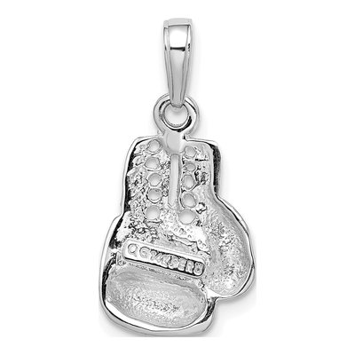 14K White Gold Boxing Glove Pendant – view 4