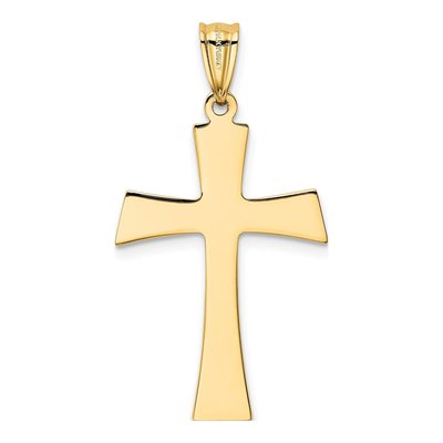 14K Yellow Gold Cross Pendant – view 4