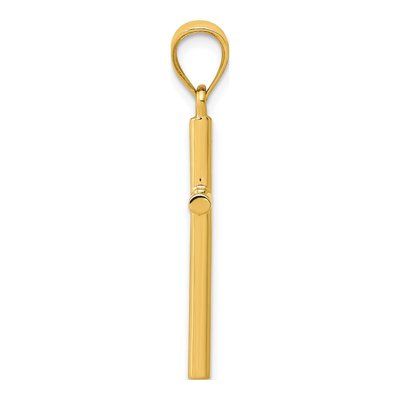 14K Yellow Gold Cross Pendant – view 3