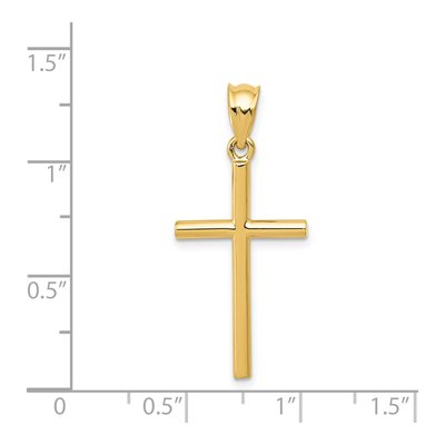 14K Yellow Gold Cross Pendant – view 5