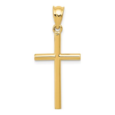 14K Yellow Gold Cross Pendant