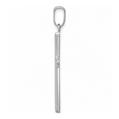 14K White Gold Cross Pendant – view 3