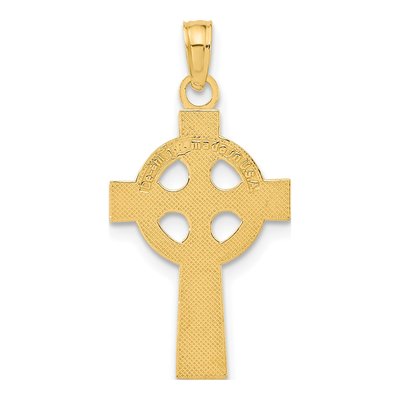 14K Yellow Gold Celtic Cross Pendant – view 5