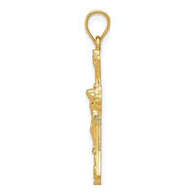 14K Yellow Gold Crucifix Pendant – view 3