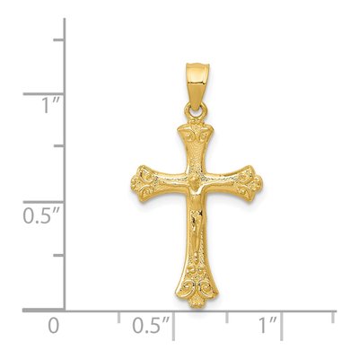 14K Yellow Gold Crucifix Pendant – view 4