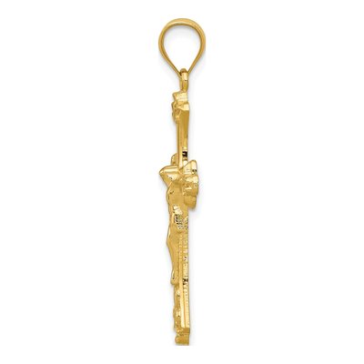 14K Yellow Gold Crucifix Pendant – view 3