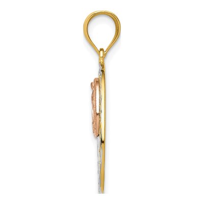 14K Two-Tone Gold Our of Guadalupe Pendant – view 3