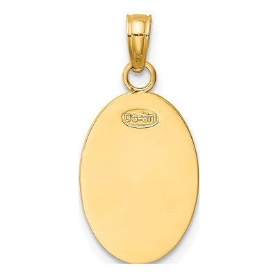 14K Yellow Gold Saint Christopher Medal Pendant – view 5