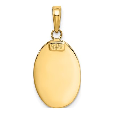 14K Yellow Gold Saint Christopher Medal Pendant – view 4