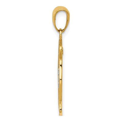 14K Two-Tone Gold Saint Florian Medal Pendant – view 3