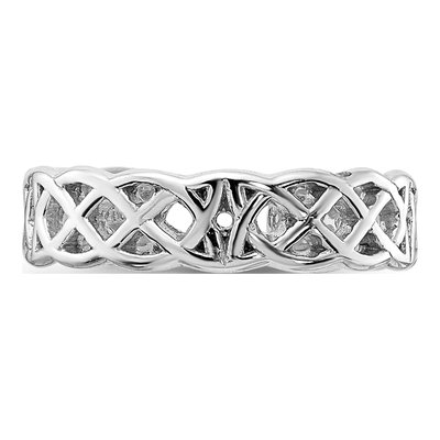 14K White Gold Celtic Knot Toe Ring – view 6