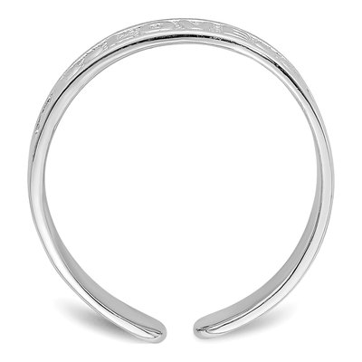 14K White Gold LOVE Hearts Toe Ring – view 3
