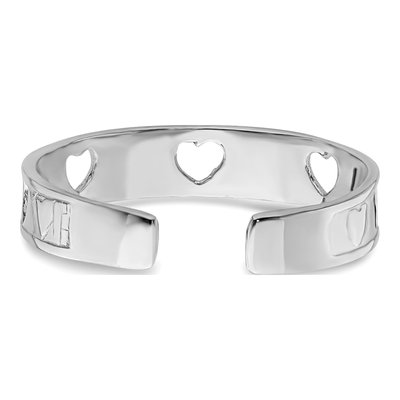 14K White Gold Hearts Toe Ring – view 7