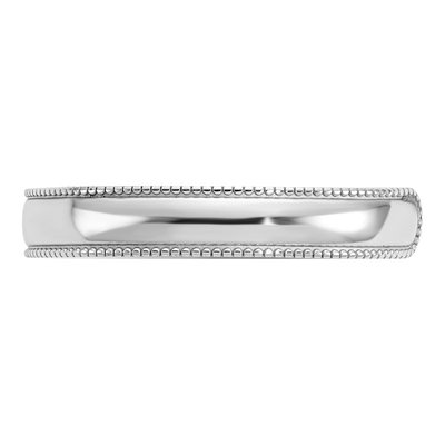 14K White Gold Adjustable Milgrain Toe Ring – view 4