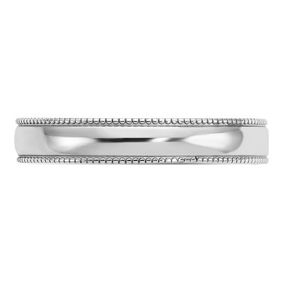 14K White Gold Adjustable Milgrain Toe Ring – view 5