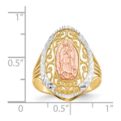 14K Two-Tone Gold Our of Guadalupe Ring – view 4